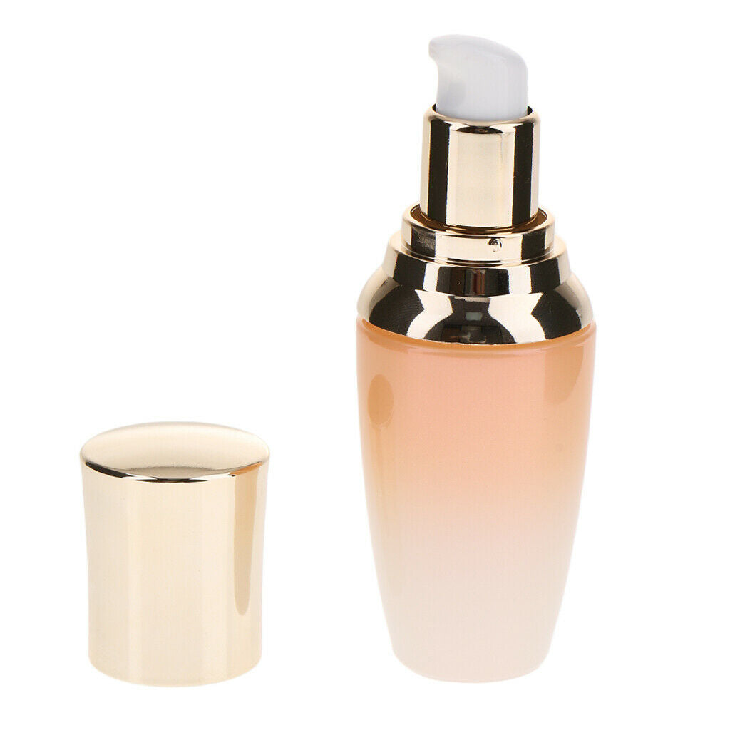 Empty Acrylic Cosmetic Pump Bottle Refillable Bottles with Lid for Homemade