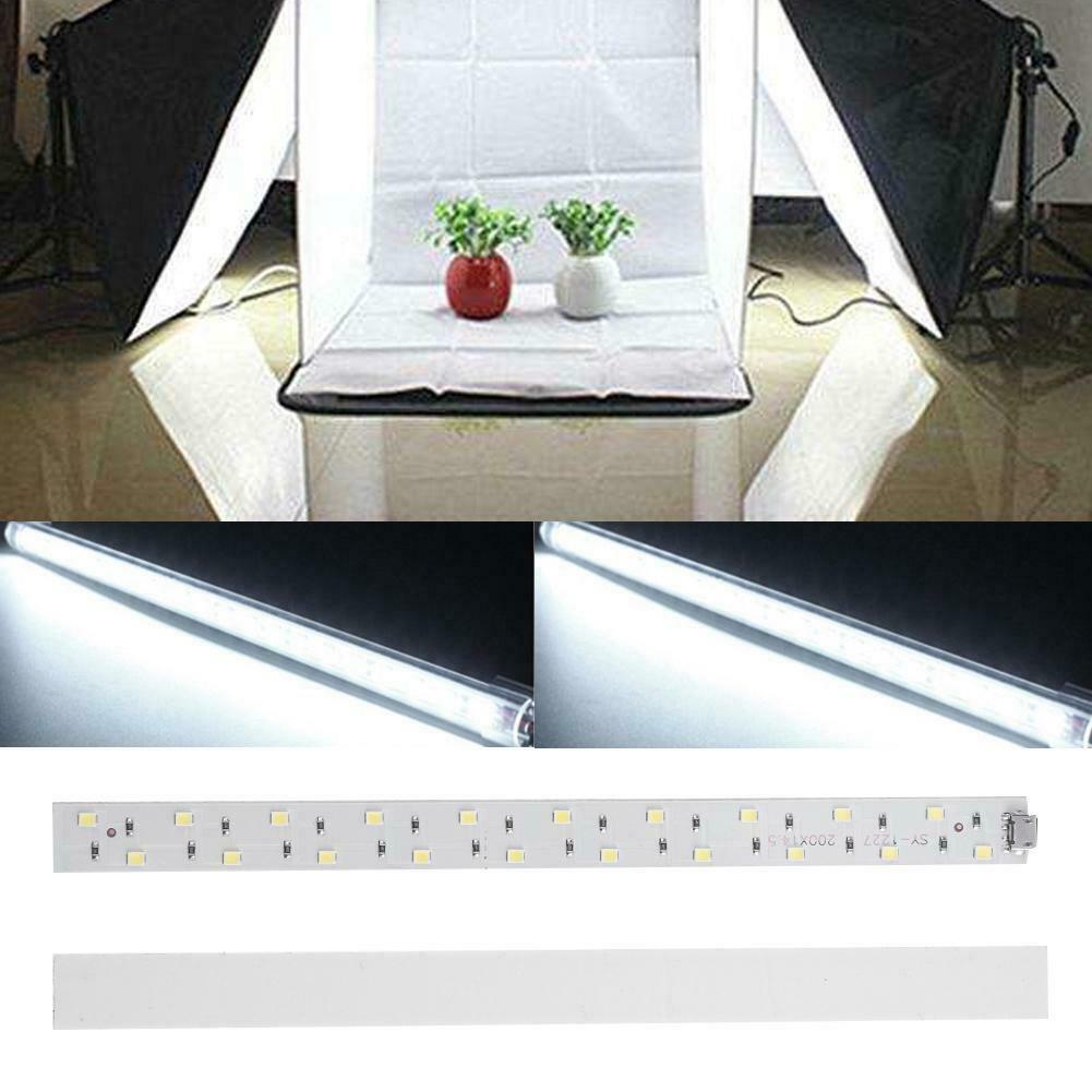 20cm 20LEDS 6400K Mini Folding Cabinet Softbox Lamp Strip Hard Light Tube @