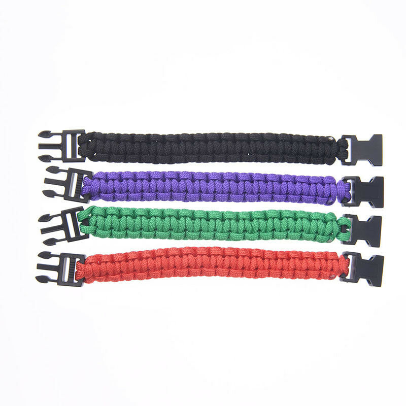 outdoor camping paracord parachute cord emergency survival bracelet rope BDAU
