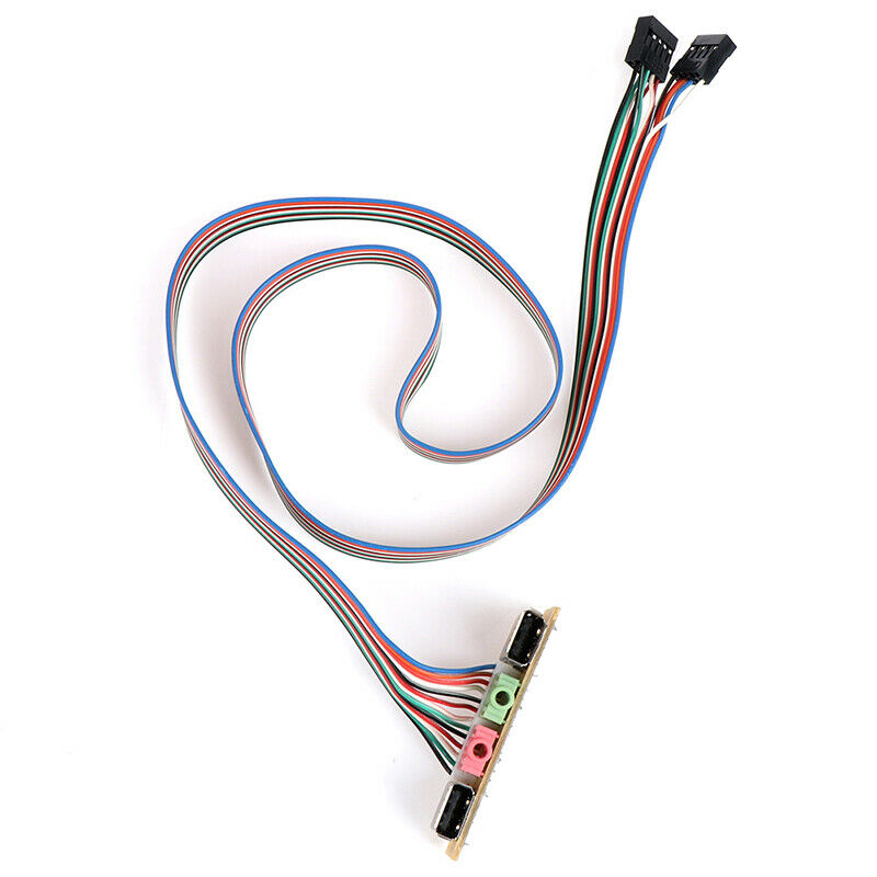Audio Adapter Cable 2 USB PC Computer Case 6.8cm Front Panel USB Audio Ca.l8
