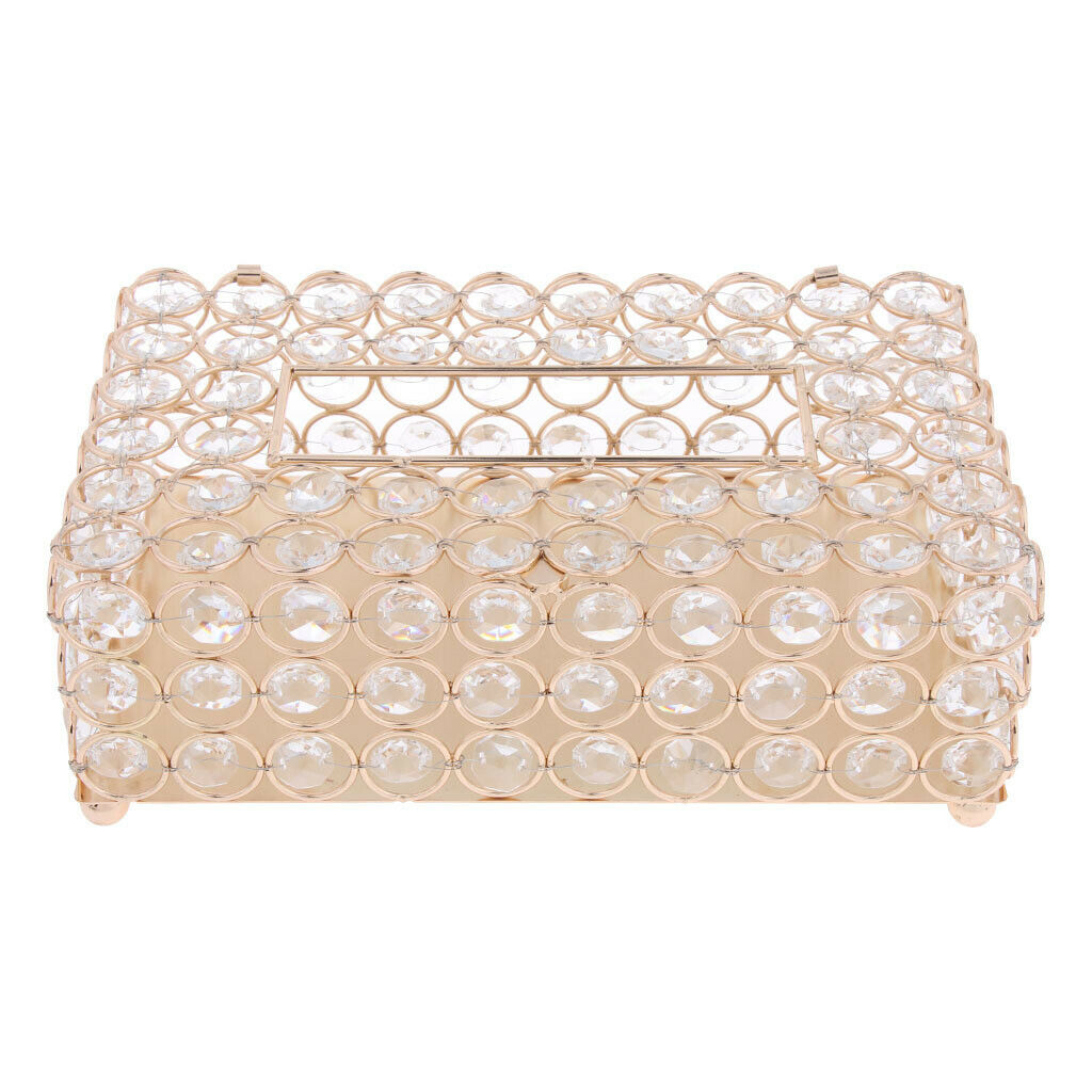 Crystal Tissue Paper Holder Bathroom Countertop Elegant For office Cafe