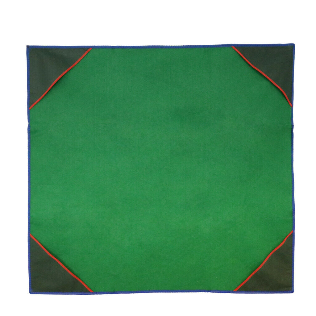 Mahjong Table Mat Cloth Cover Silence Anti-skid Card Game 37x37inch Brown
