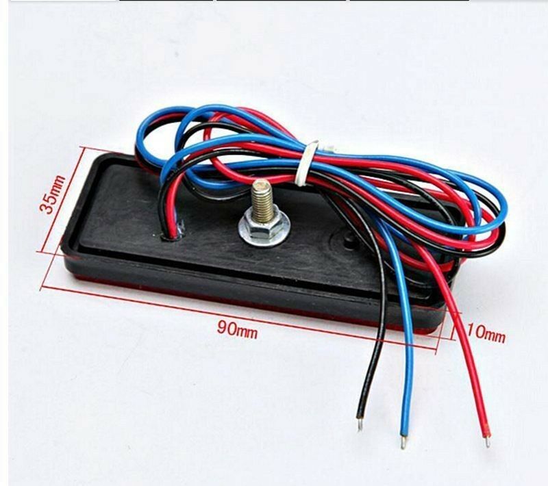 Trailer Truck Bus Light Reflector Rectangle Red Motorcycle Rectangle Reflector