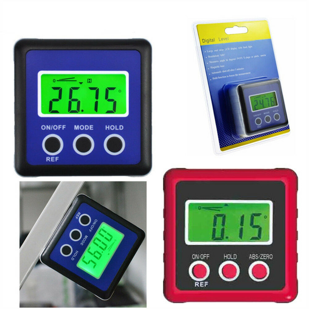 plastic digital protractor angle meter ruler Level Gauge Magnetic Base