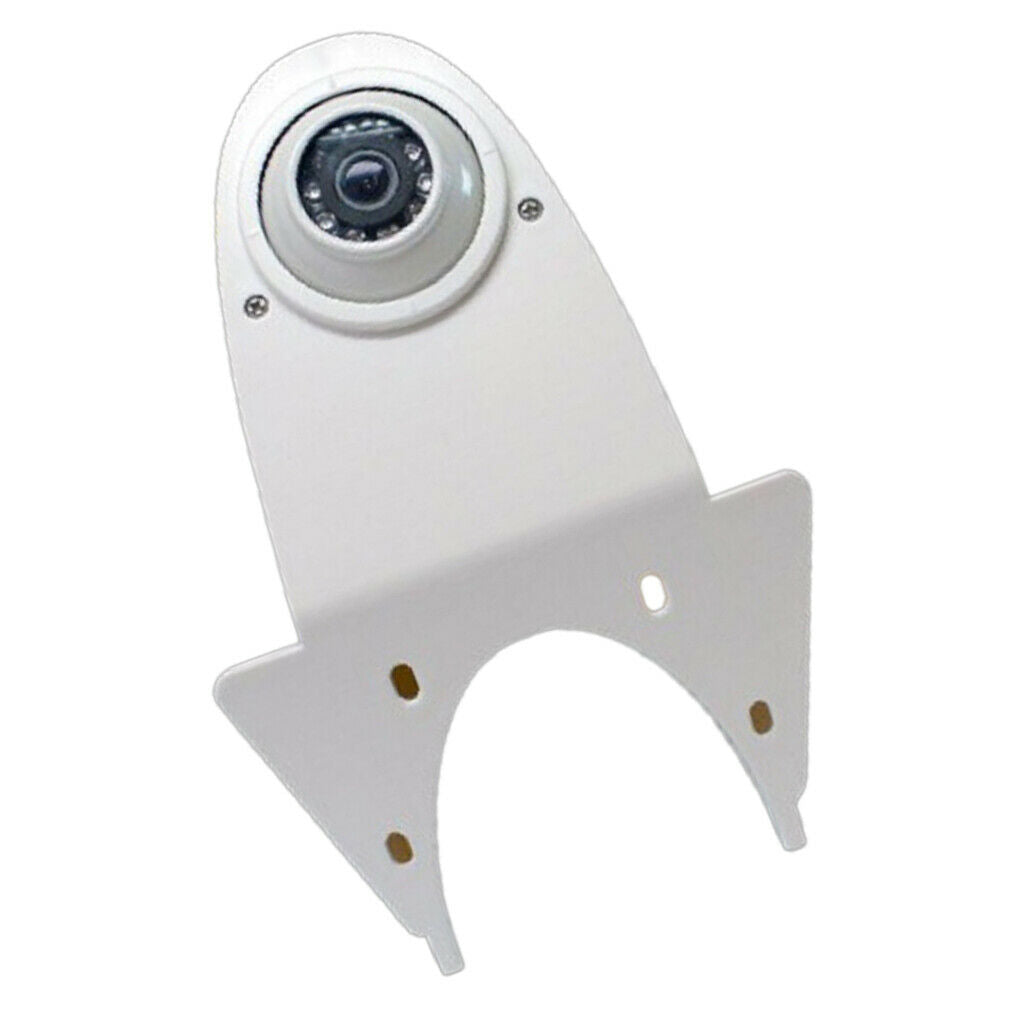 Night Vision Brake Lamp Reverse Camera Rear View Camera for RV Truck (White)