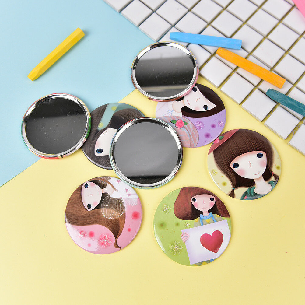 Mini Girl Series Mirror Portable Makeup Mirror Small Pocket Travel One Si.l8