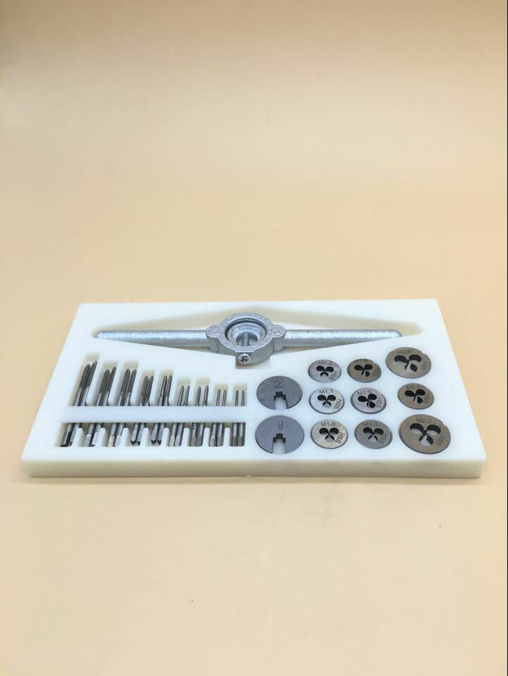30pcs Mini HSS Tap and Die Set M1 M1.1 M1.2 M1.4 M1.6 M1.8 M2 M2.2 M2.5 [Die/1]
