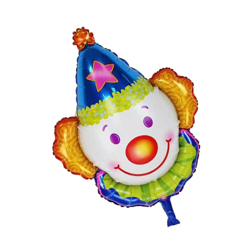 Juggles Super Clown Foil Balloon Kids Birthday Party Supplies Red and Blue
