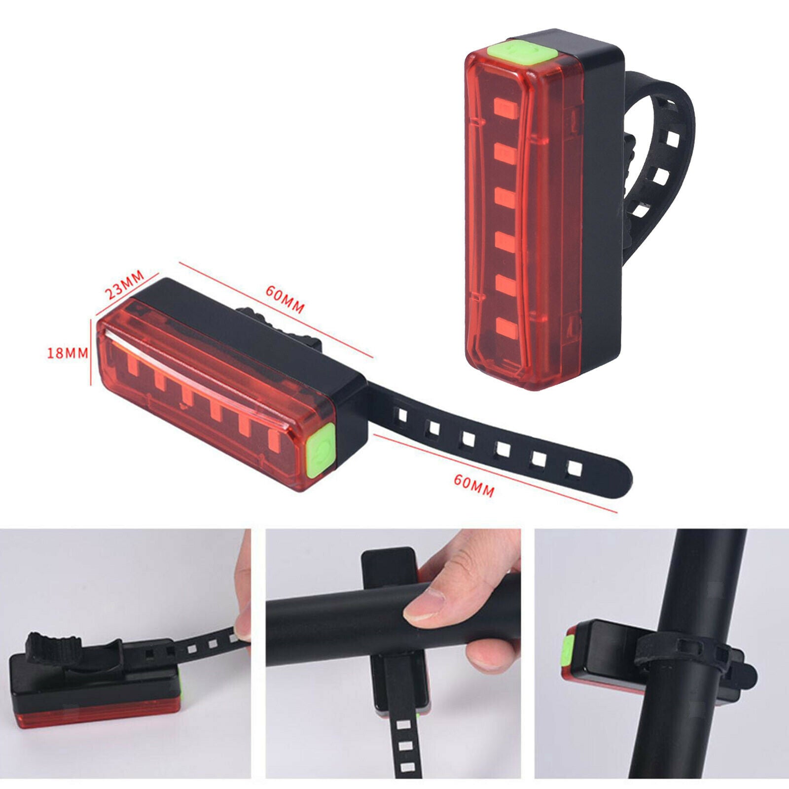 Usb Rear Bright Light Safety Warning  LED Tail Cycle Bright Night