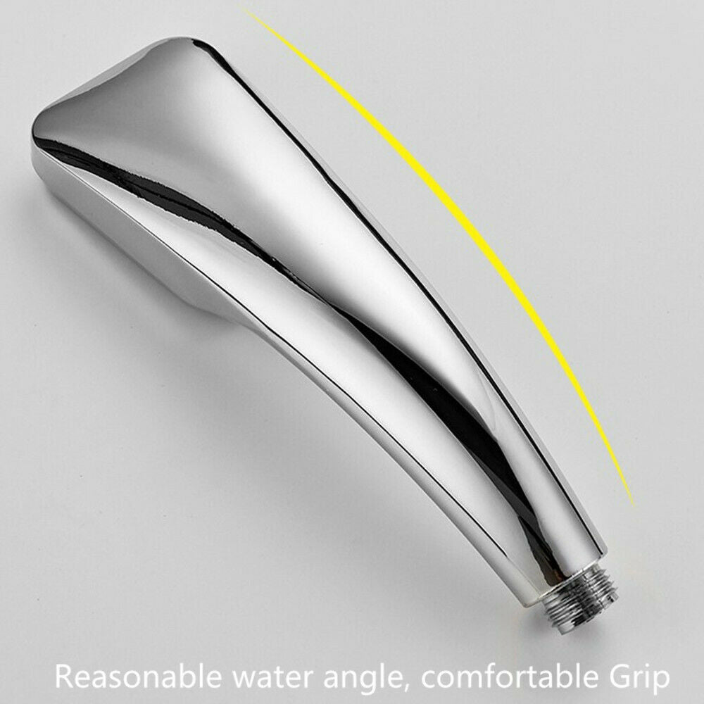 300 Holes High-Pressure Shower Head Chrome Powerful Boosting Spray Water Saving