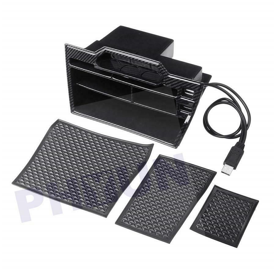 Center Control Container Coin Storage Multifunction Box Dual USB For Civic 16-19