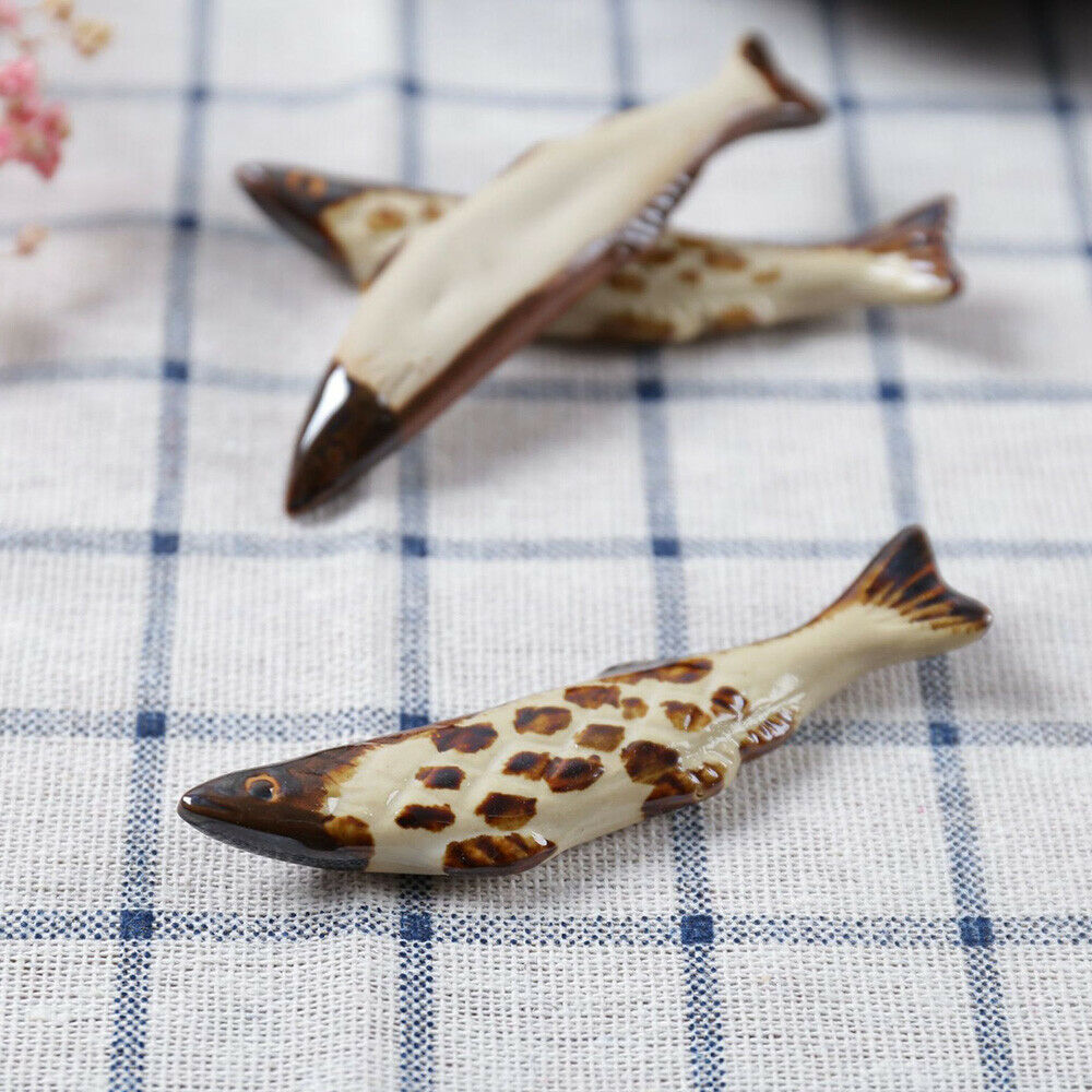 Japanese Chopstick Rest Saury Pen Holder Fork Stand Cutlery Tableware Home Decor