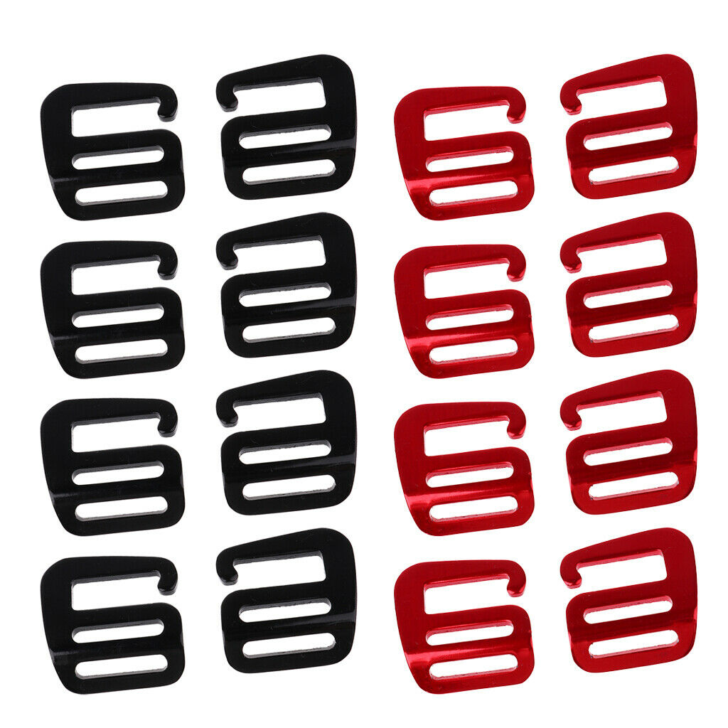 16 pcs 1 inch Strong Heavy Aluminum Alloy Ladder Lock Slider Adjustable Webbing
