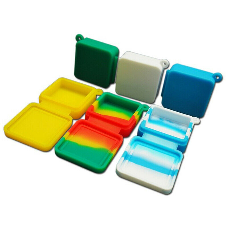 3pcs 7ml Silicone Container Wax/Oil Jar Non-Stick Mixed colors Wholesale .l8