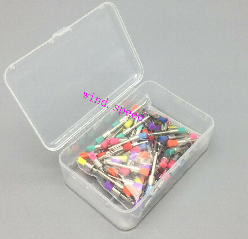 100pcs Colorful Nylon Polishing Brushes Dental Latch Flat Polisher Brush Small