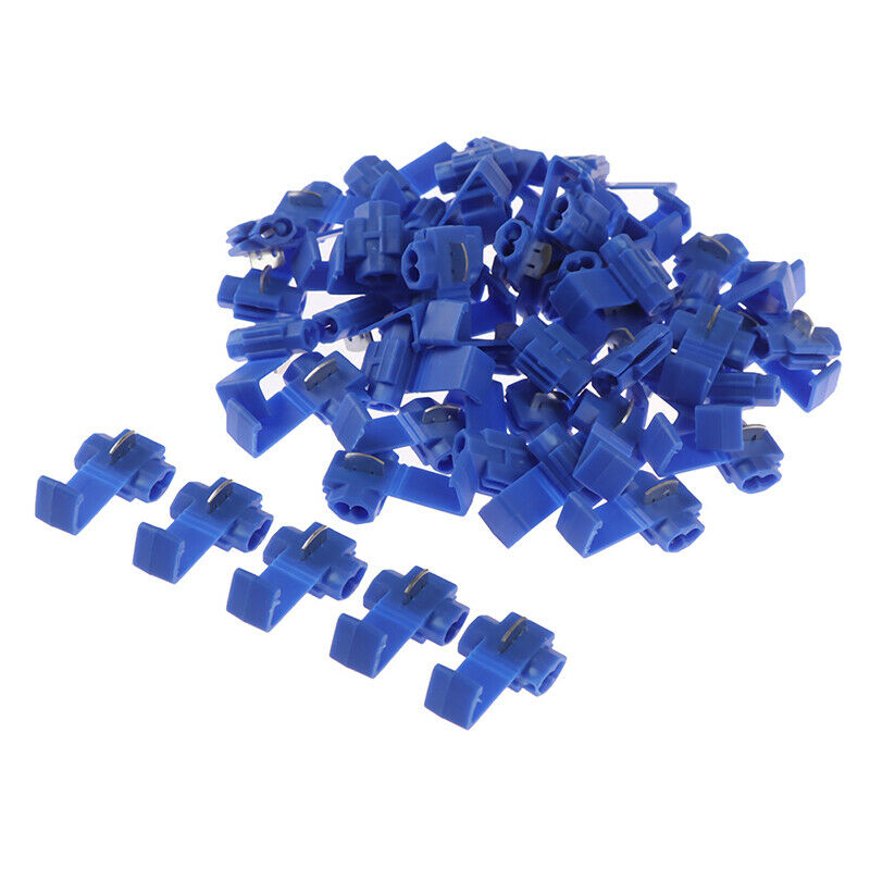 50Pcs Lock Wire Electrical Cable Connector Quick Splice Terminals Connect FmT TL