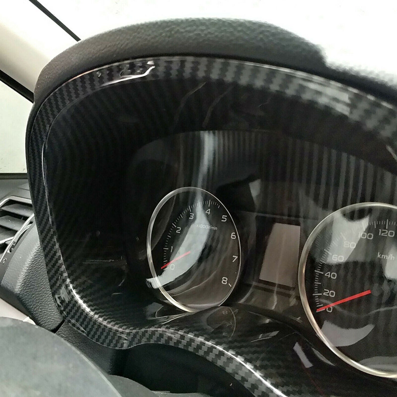 Carbon Fiber Look Dashboard Meter Frame Cover For Subaru WRX / WRX STI 2015-2019