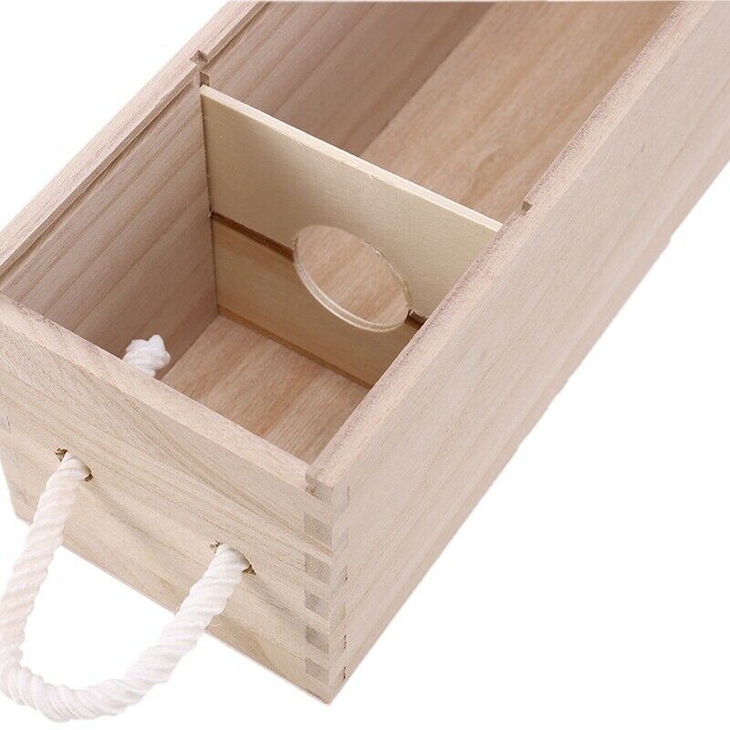Red Wine Bottle Wooden Packing Box For Hampagne Flute Special Wooden Gift WrapK1