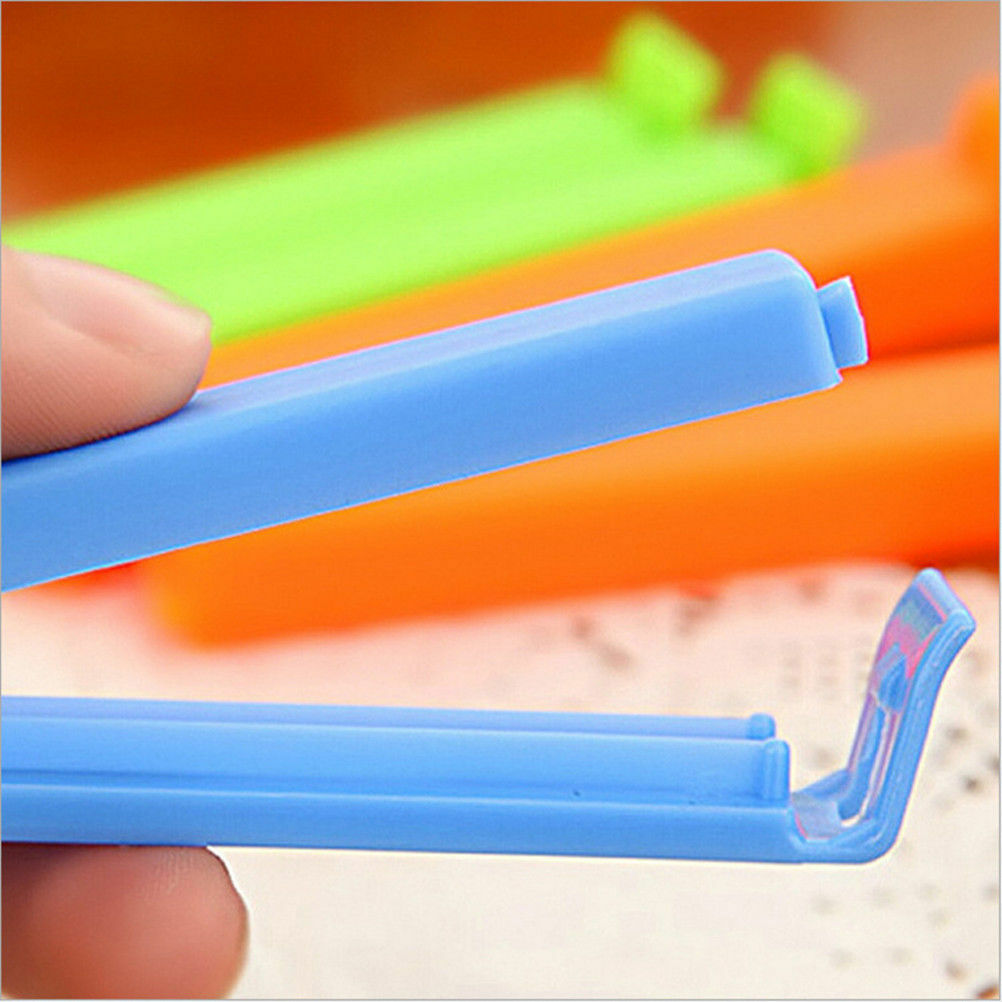 Food Snack Storage Seal Sealing Freezer and Fridge Bag Clips Sealer Clamp 10pcs