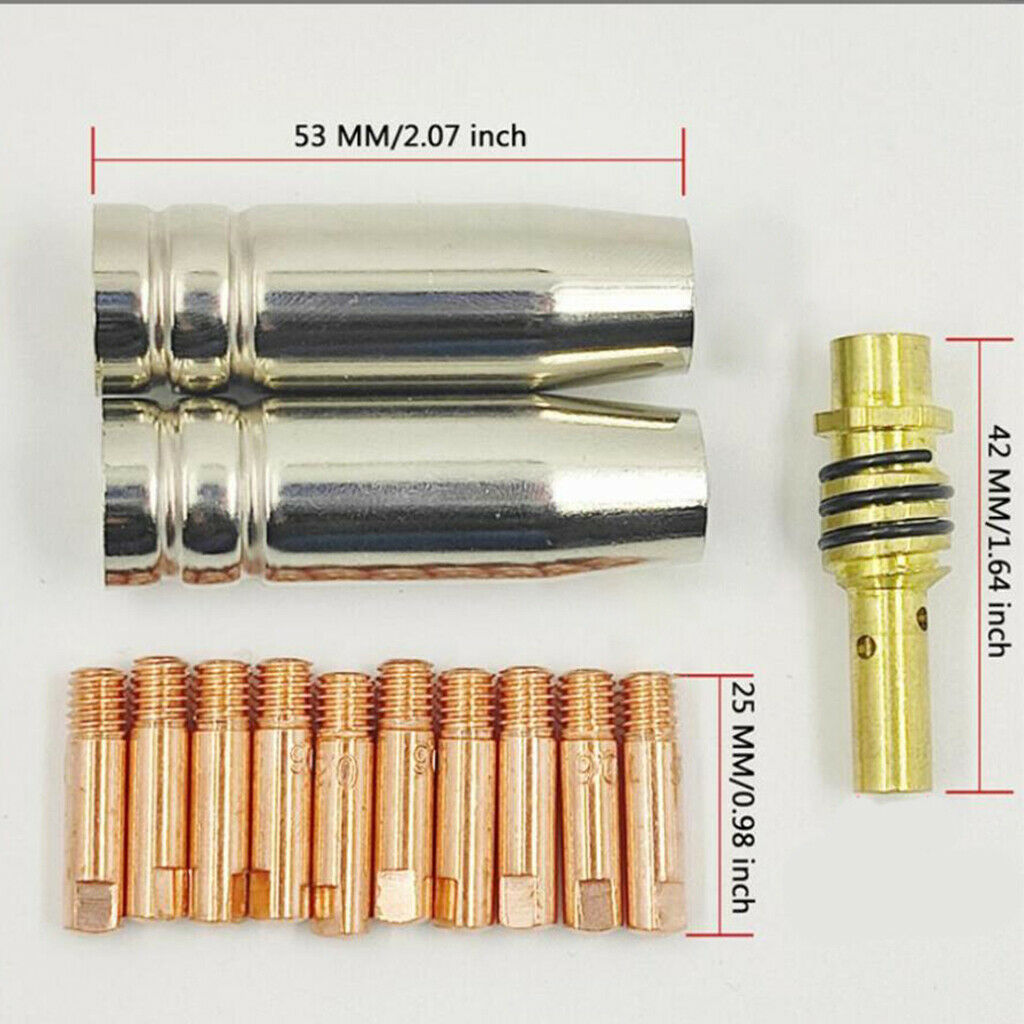 30-Pack Nozzles Contact Tips Holders Direct Replaces for 15AK Welding Torch
