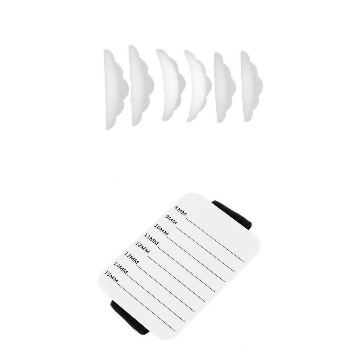 Eyelash Extension Holder Plastic Plate + Permanent Tint Pads