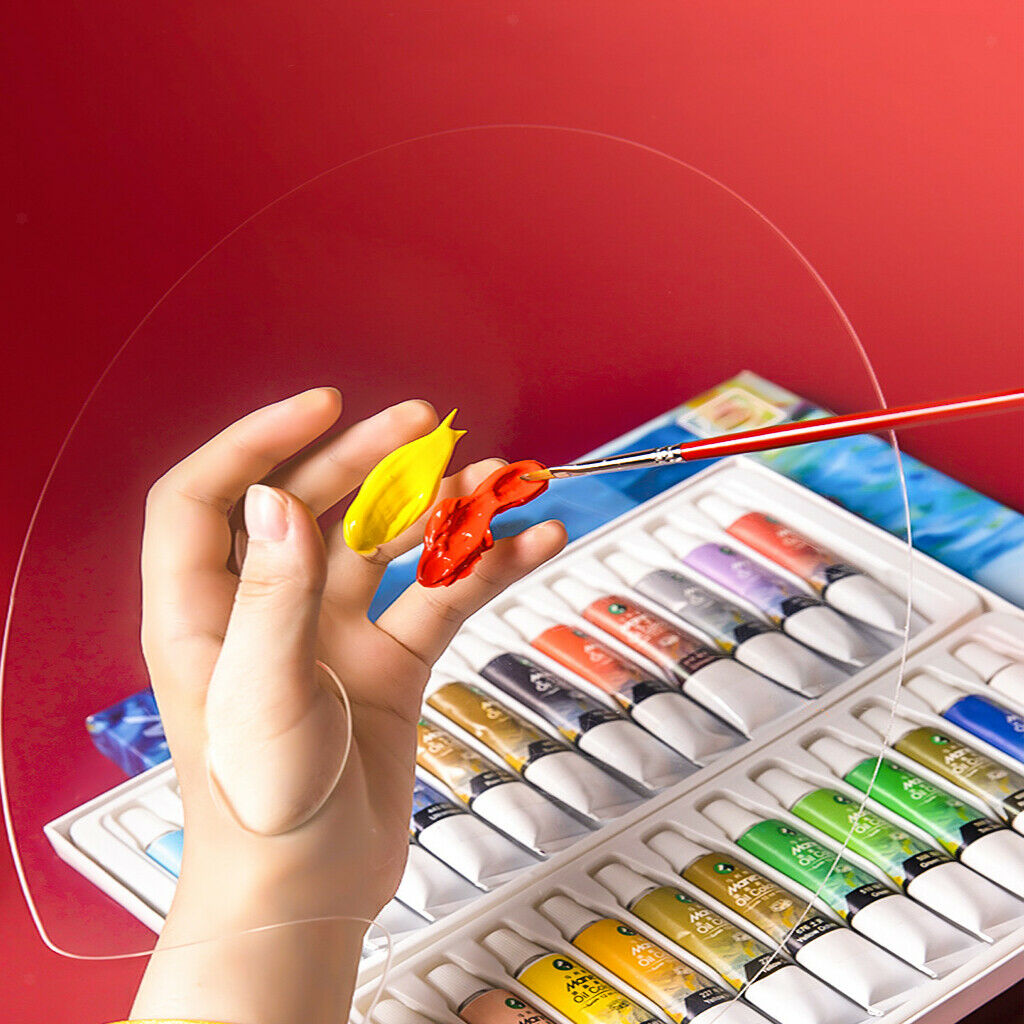 Creative Transparent Acrylic Paint Tray Palettes Acrylic Craft Beginner DIY