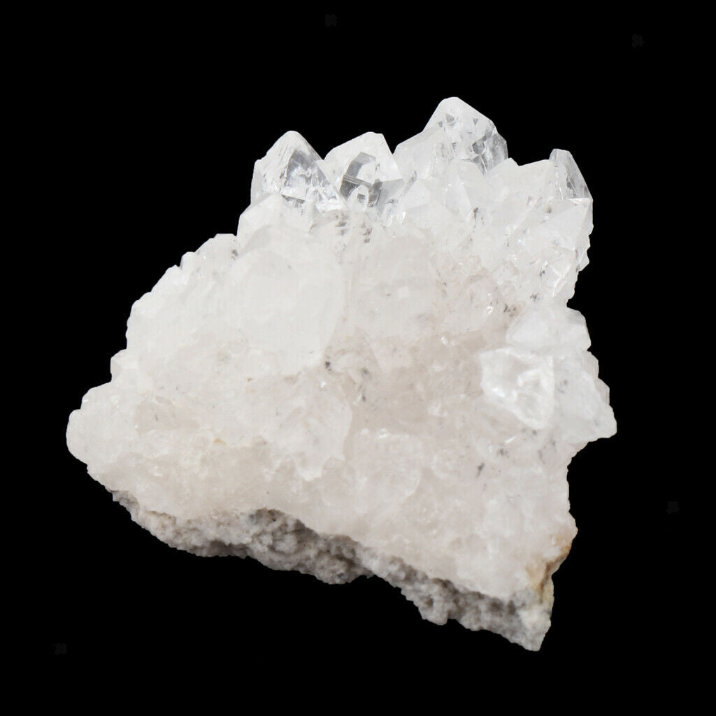 White Crystal Cluster VUG Specimen Natural Stones Minerals Reiki Heal Desk
