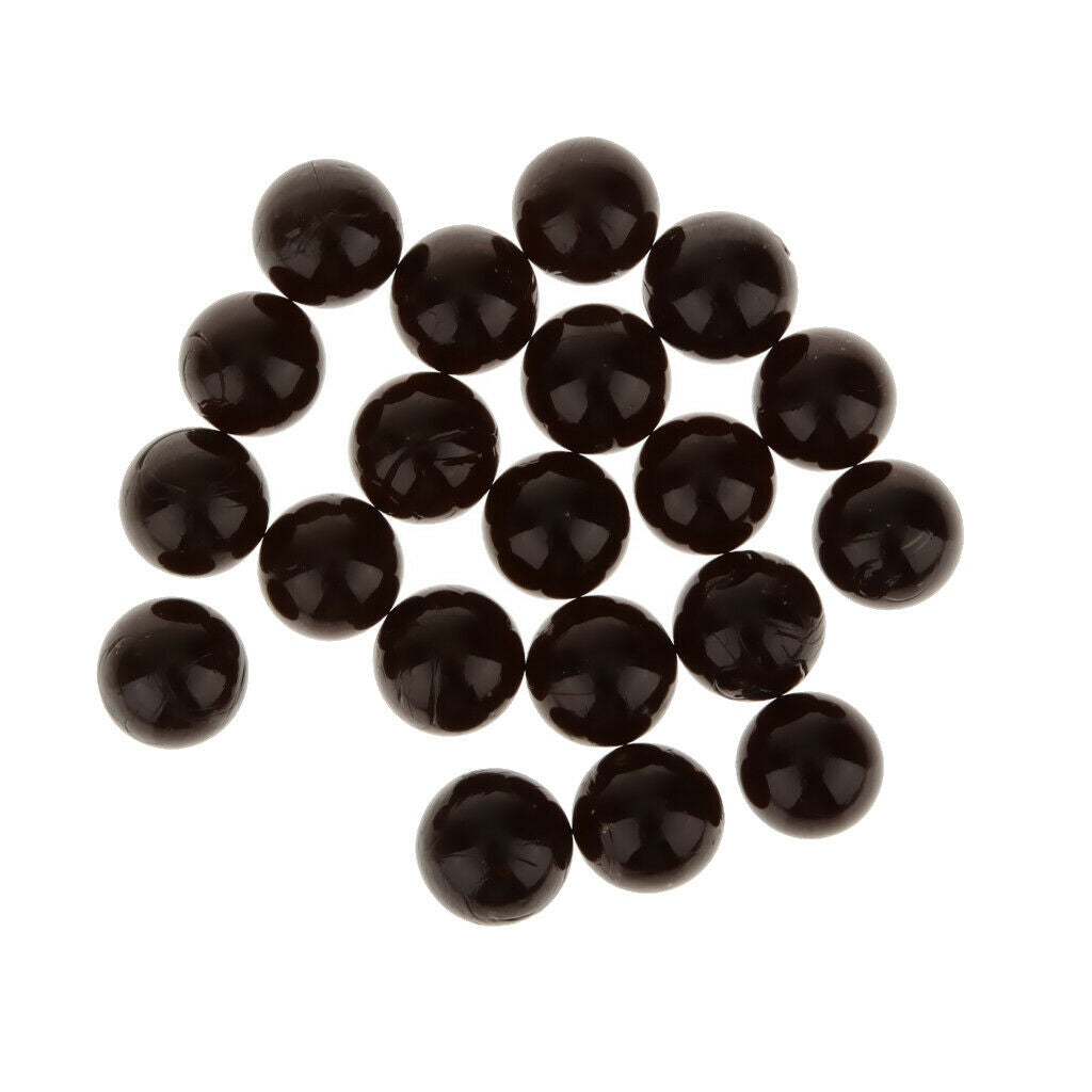 20x Round Glass Marbles Beads Toys for Classic Style Games Crafts Decors
