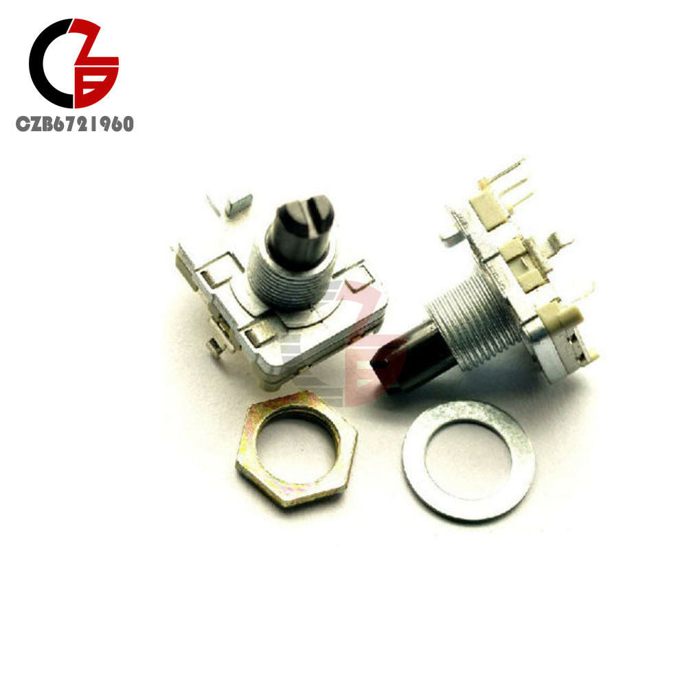 2PCS Rotary encoder with switch EC16 Audio digital potentiometer handle 15mm