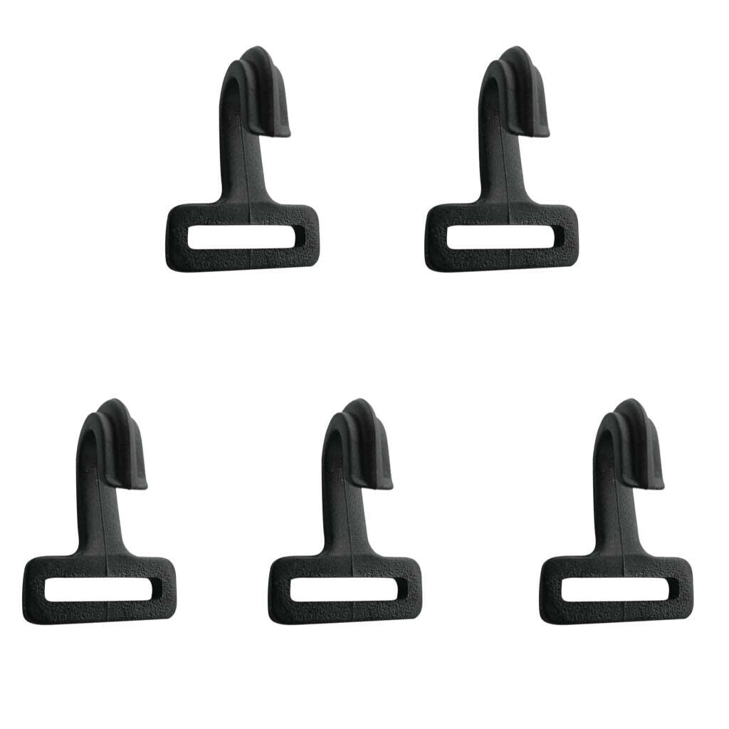 5x Camping Awning Hook Caravan Hanger for 0.78'' Strap Tent Tarp Fixed Buckle