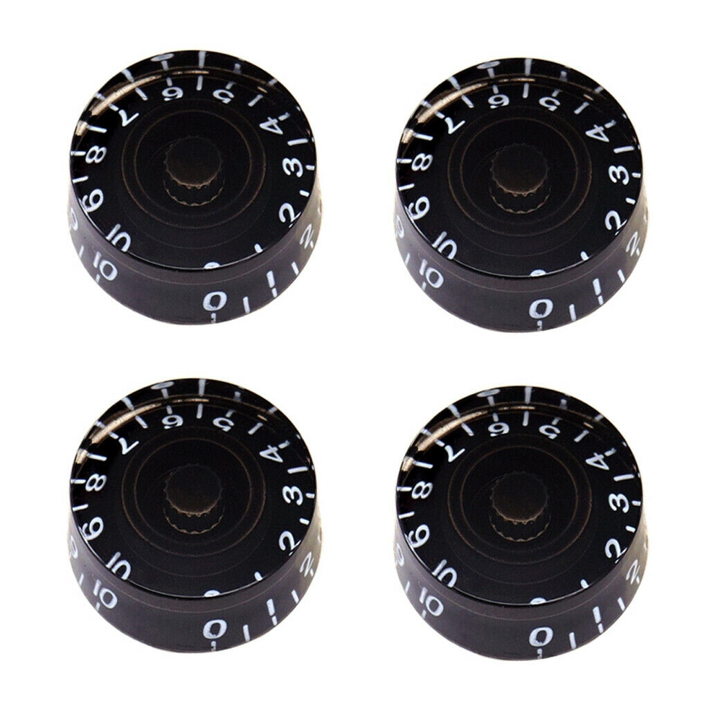 Guitar Speed Control Knobs and 18mm Long Split Shaft   Pots Black