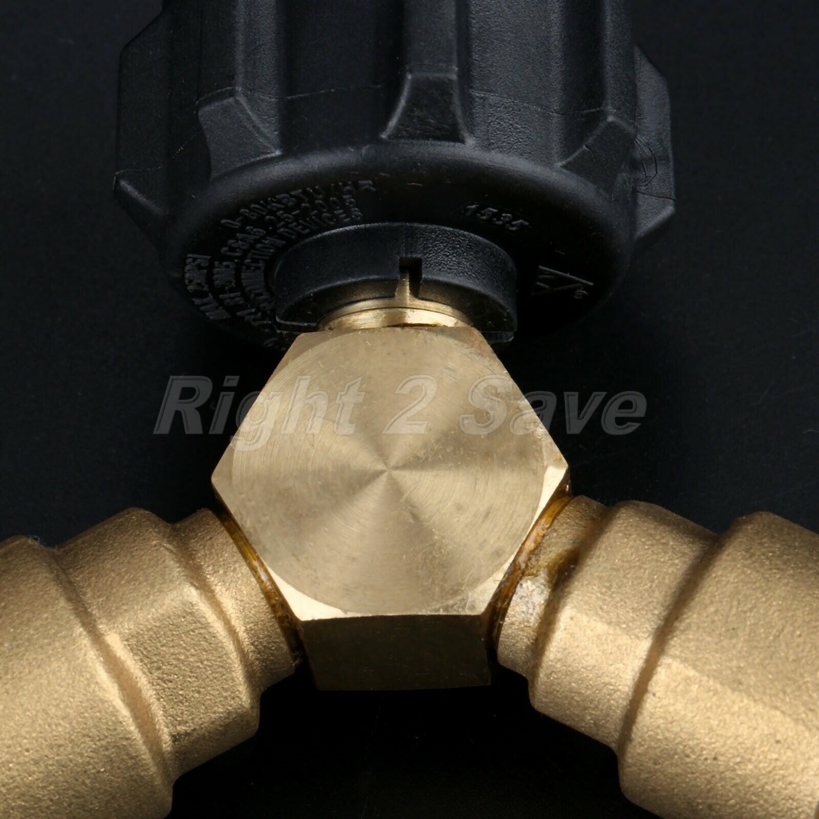 Outdoor Camping QCC1/POL Propane Y-Splitter Tee Adapter Connector Connects Valve