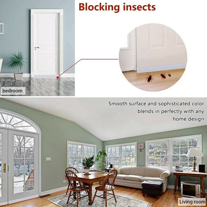 Door Weather Stripping Under Door Draft Stopper Sound Blocker Insulated Door SX7