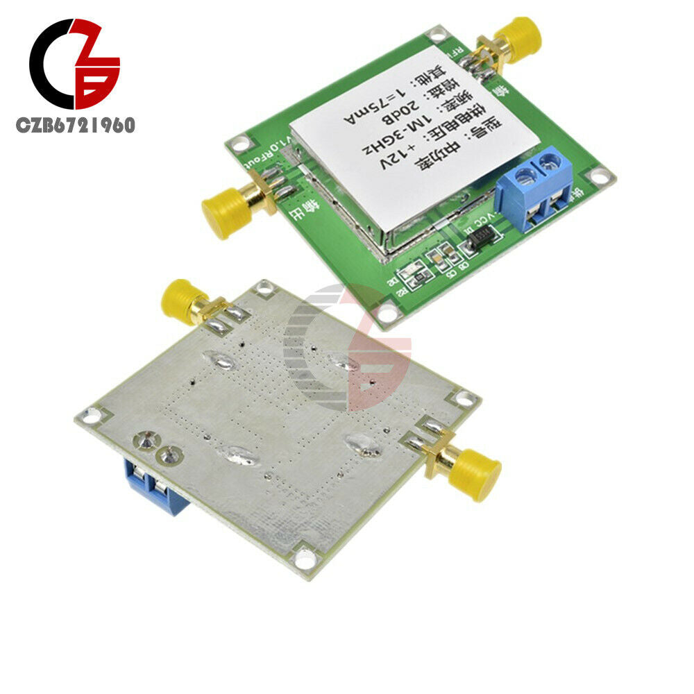 1-3000MHz 2.4GHz 20dB LNA RF Broadband Low Noise Amplifier Module UHF HF VHF 1PC