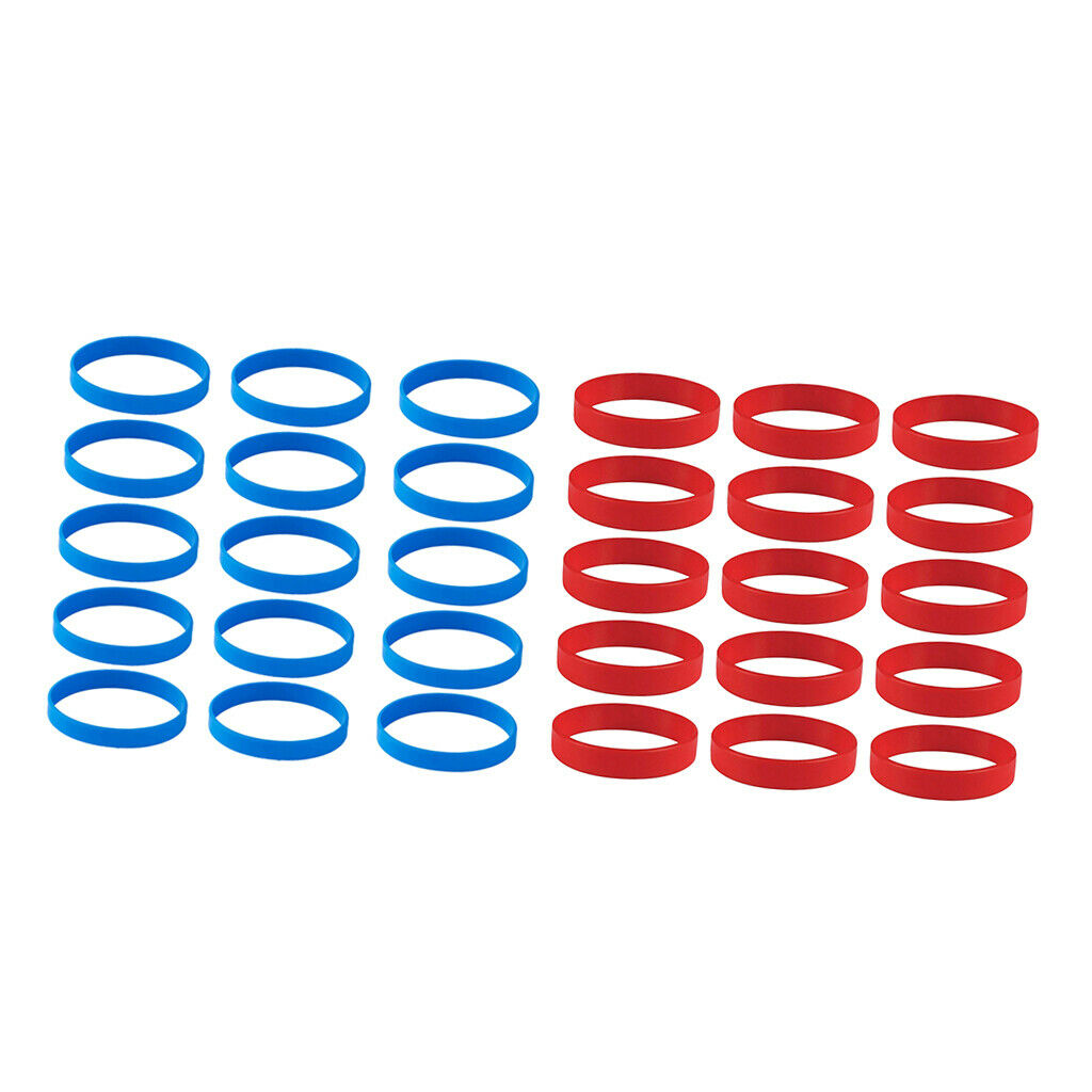 30pcs Bright Color Rubber Wristbands Fashion Sports Bracelet Stretch Bangle