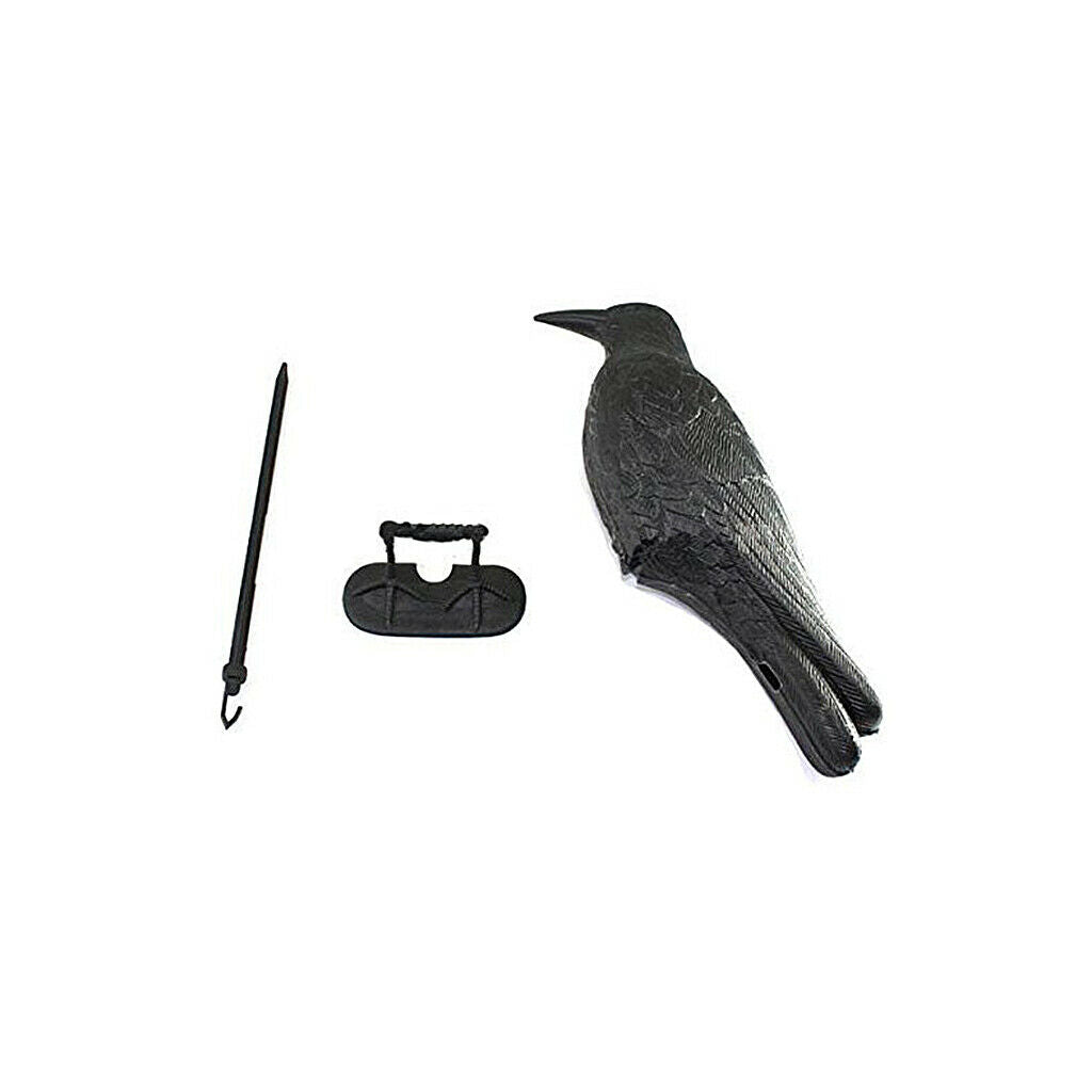 Artificial Garden Black Crow Full Body Decor for Hunting Halloween Decor