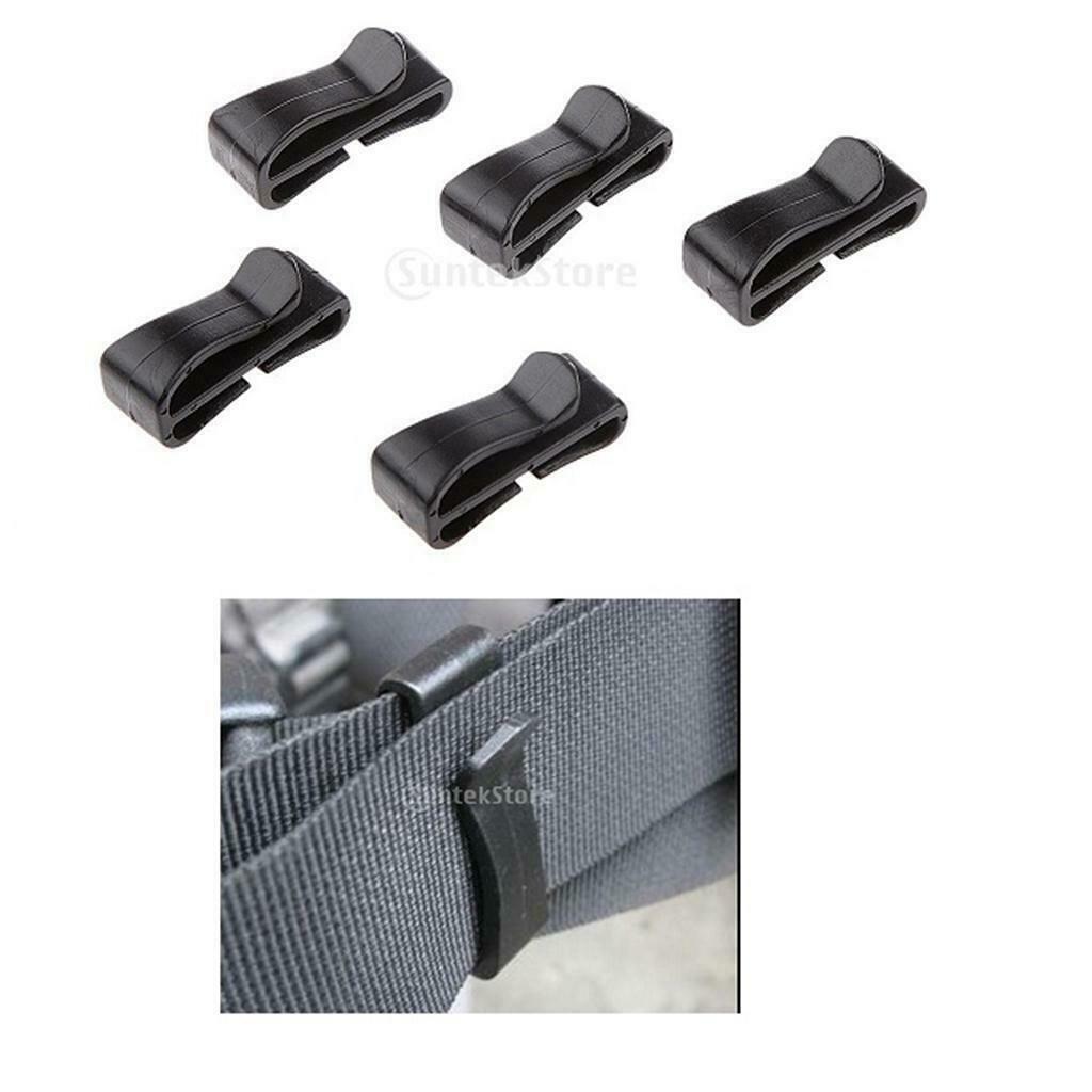 10pcs Buckles for Webbing Strap 20mm 25mm Camping Hiking Backpack Molle Bag