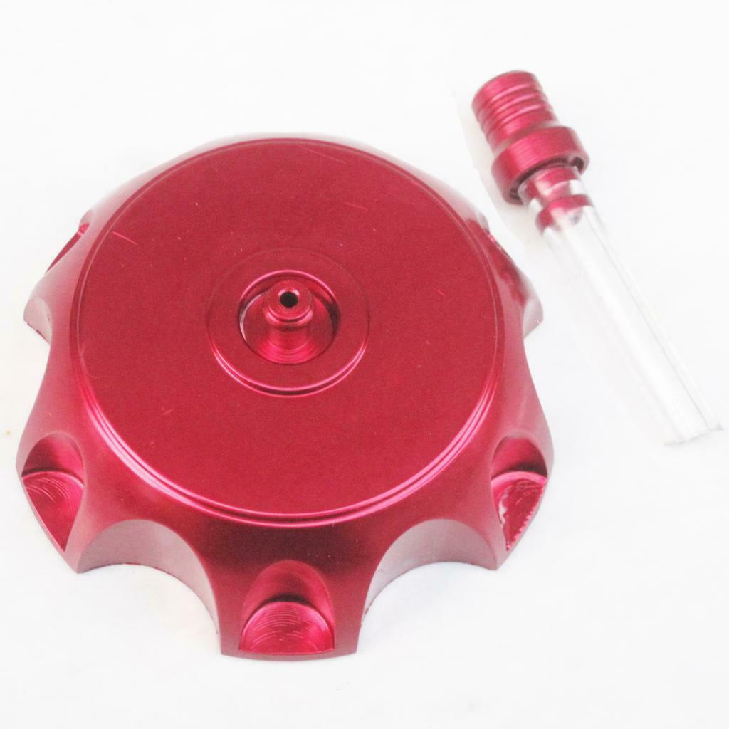 Aluminum Alloy Gas Fuel Petrol Tank Cap + Breather for Dirt Bike Red