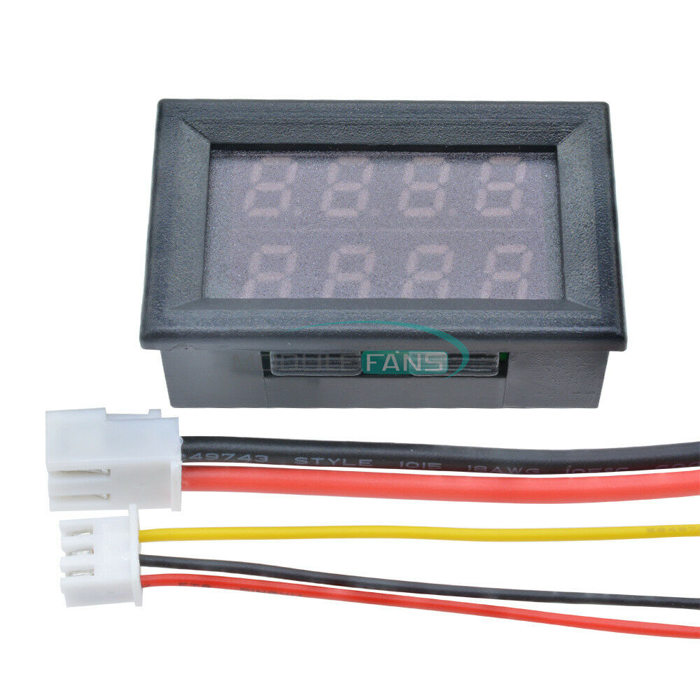 DC 200V 10A Voltmeter Ammeter Red + Red LED Amp Dual Digital Volt Meter Gauge