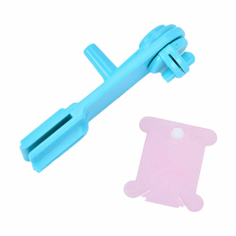 Portable Manual Embroidery Thread Winder Holder with 30pcs Plastic Sewing.l8