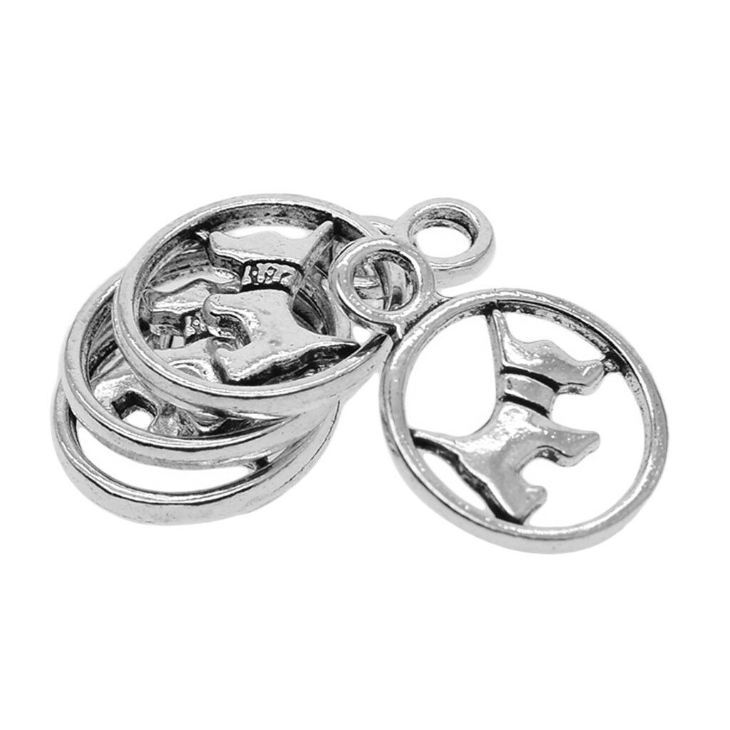 50pcs Dog Design Alloy Pendants Jewelry Making Charms Findings for Crafting
