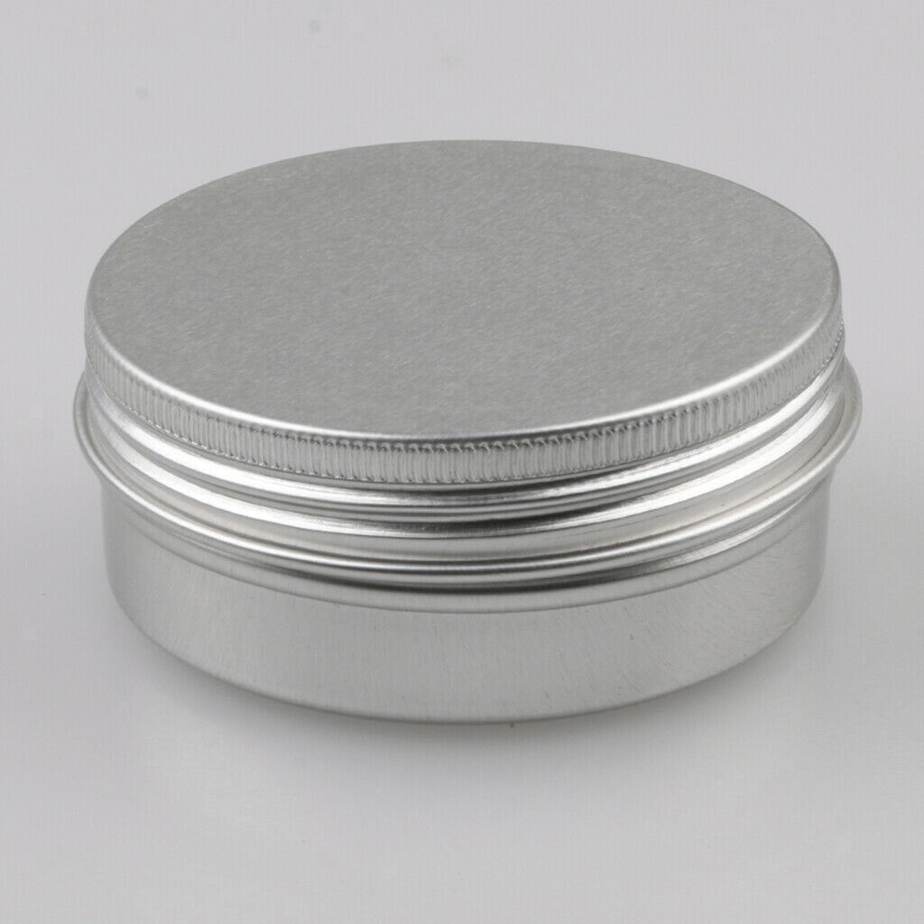 lot 24 Aluminum Round Screw Lid Cosmetic Lip Balm Tins Container Box 30g 10g