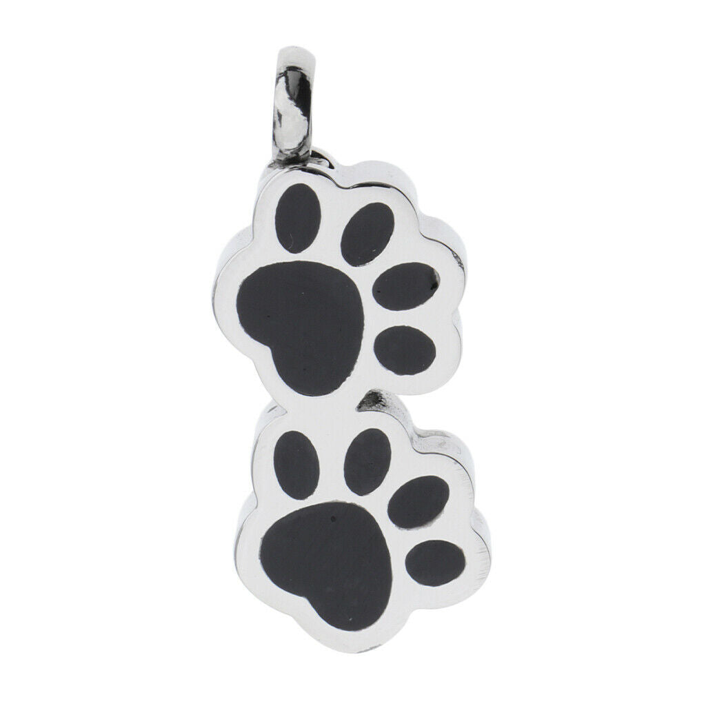 Bear paw shape pendant Cremation stainless steel pendant