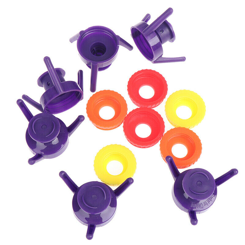 6Pcs Bottle Cap Stand Plastic Bottle Holder Shampoo Bracket Leakproof Caps SBDA