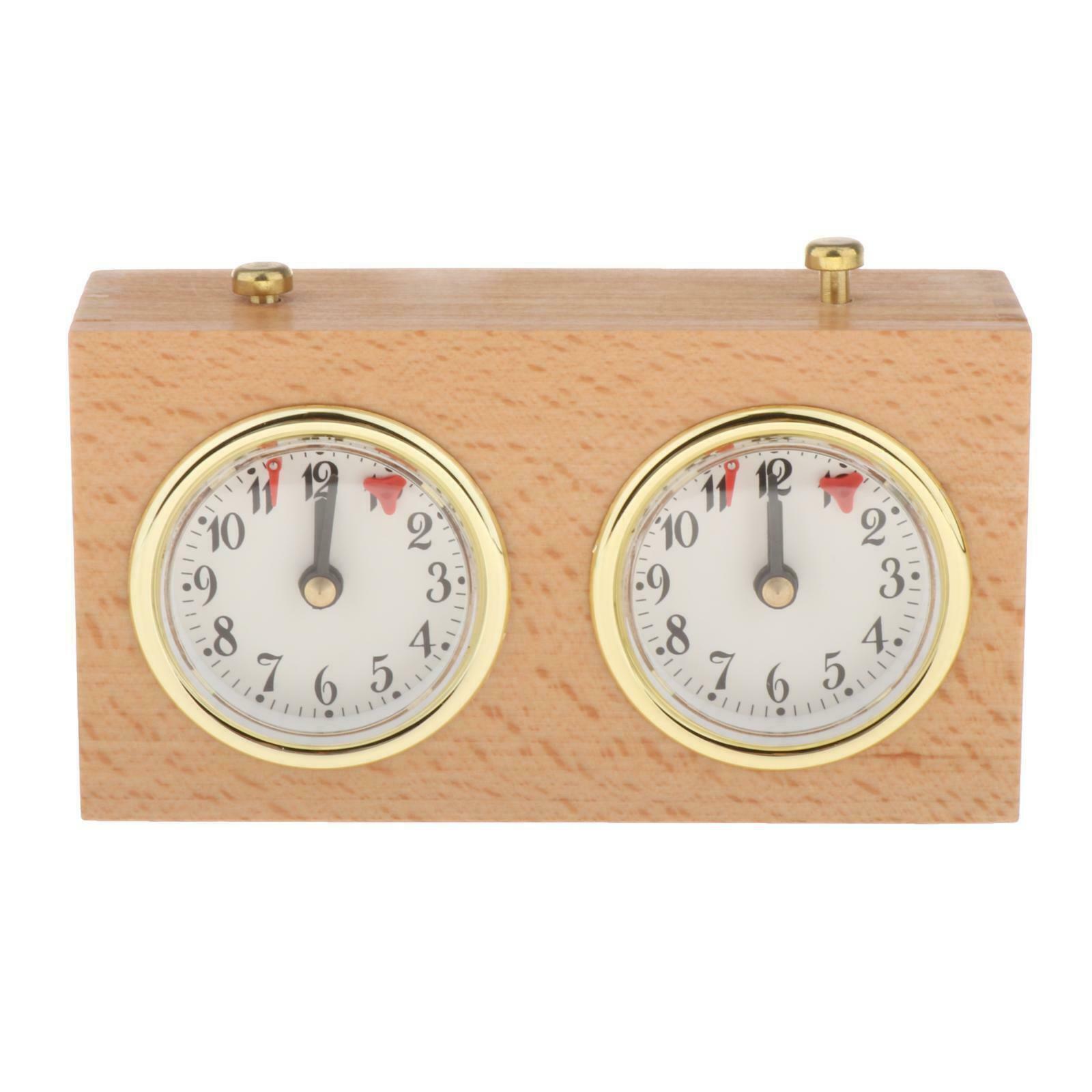 Wooden Casing International Chess Clock Mechanical Count Up Down Timer