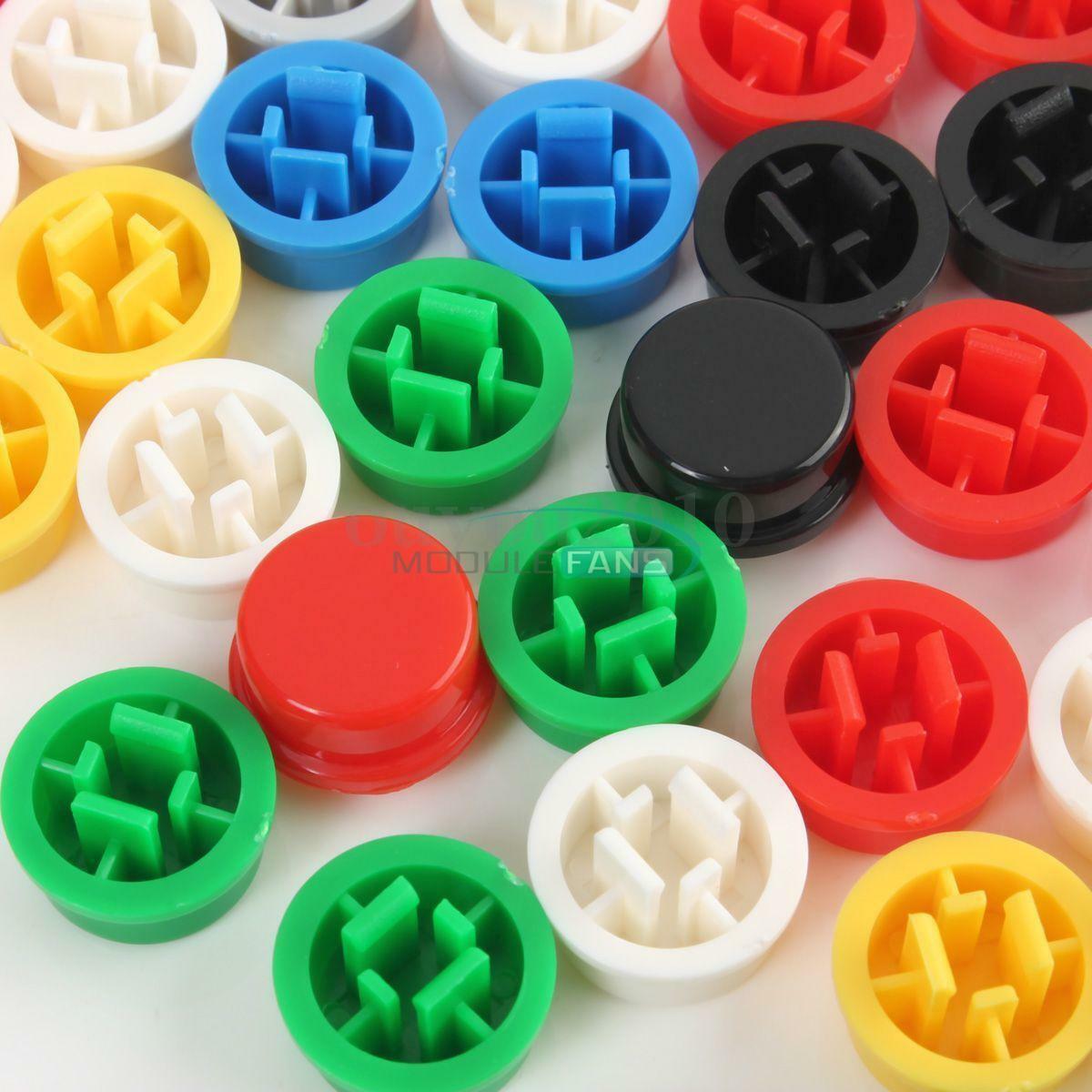 140PCS Round Tactile Button Cap Kits 9.58*5.1mm for 12*12*7.3mm Tact Switch MF