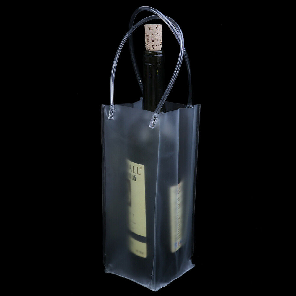 Durable Clear Transparent Pvc Champagne Wine Ice Pouch Cooler Bag With HJ.l8