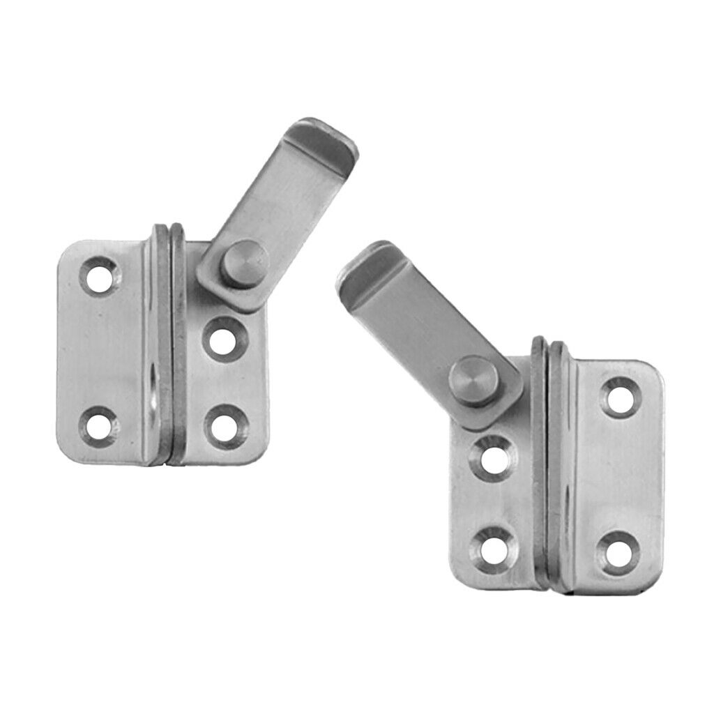 4pcs Stainless Steel Hasp Latch Lock Sliding Door for Window Gate Cabinet Buckle