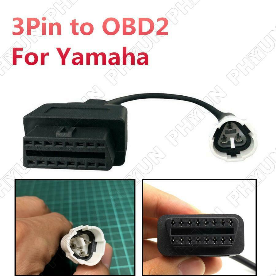 For Yamaha X-MAX N-MAX MT-125 3Pin to OBD2 Diagnostic Adapter Code Scanner Cable