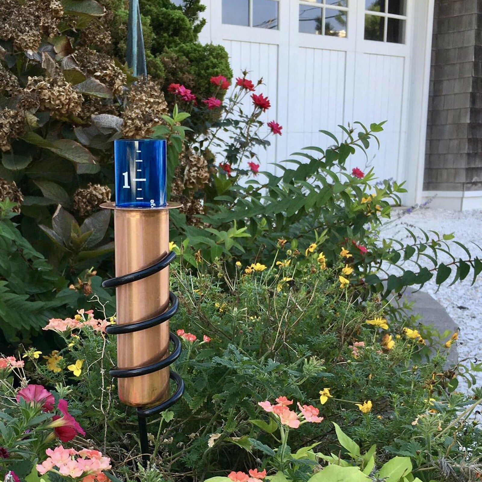 Easy-Read Rain Gauge Water Gauge Stake Big Numbers for Outdoor Lawn Patio
